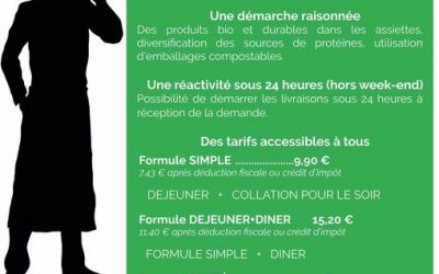 Nouveau service de livraison de repas à domicile