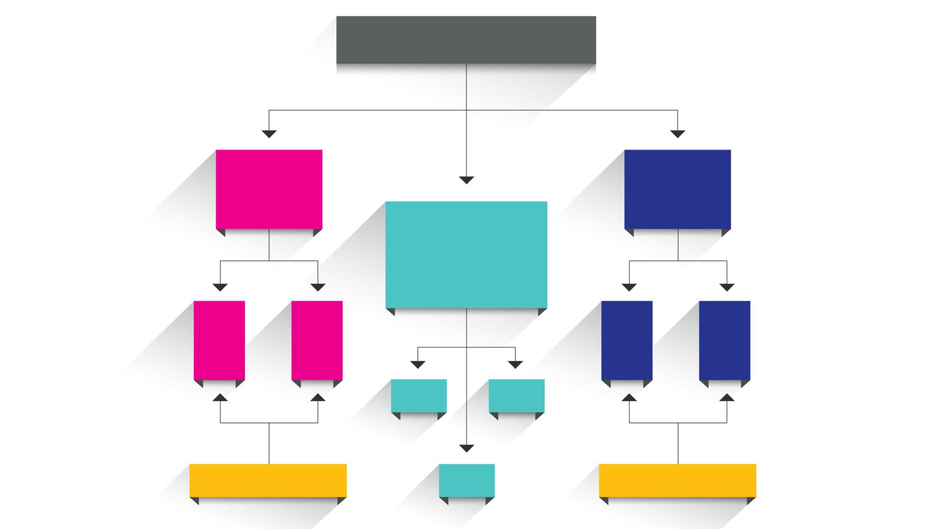 Flow chart. Simply editable without text. Infographics element.