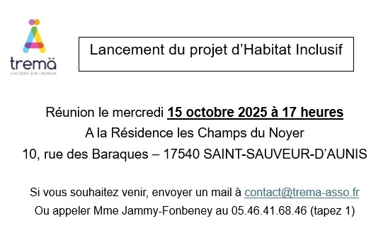 Réunion de lancement du projet de la Résidence Partagée de l’Aunis